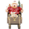 Smoker - Santa Claus with Sleigh - 20 cm / 8 inch