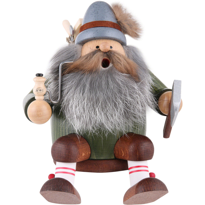 Räuchermännchen Holzfäller - Kantenhocker - 16 cm