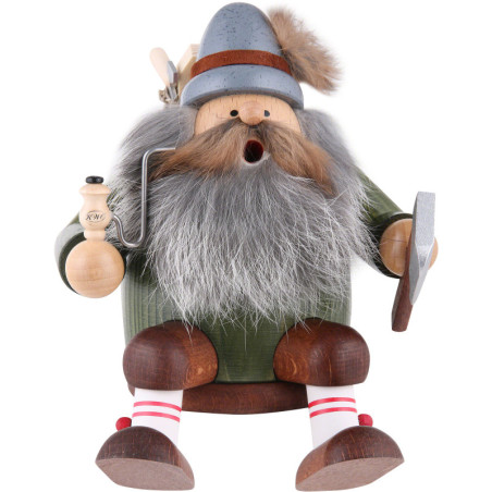 Räuchermännchen Holzfäller - Kantenhocker - 16 cm
