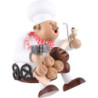 Räuchermännchen Bäcker - Kantenhocker - 17 cm