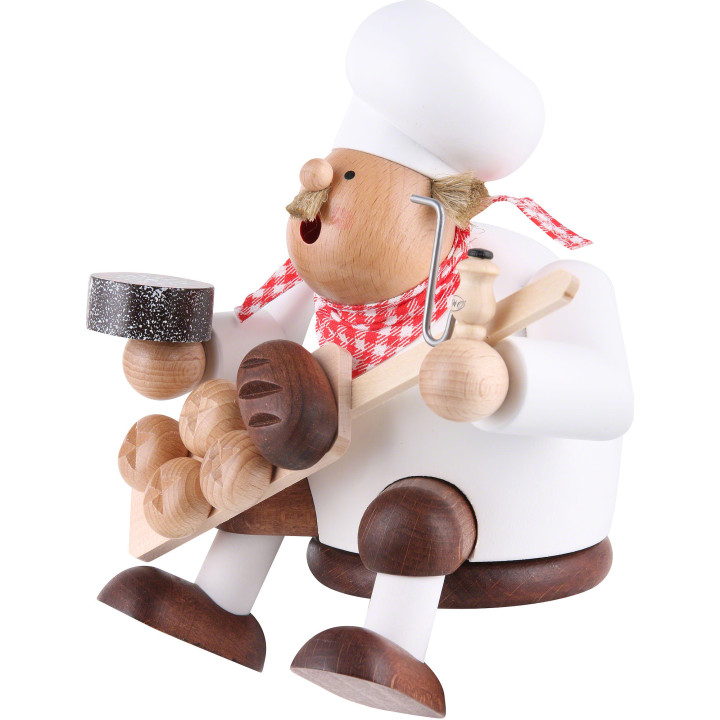 Räuchermännchen Bäcker - Kantenhocker - 17 cm