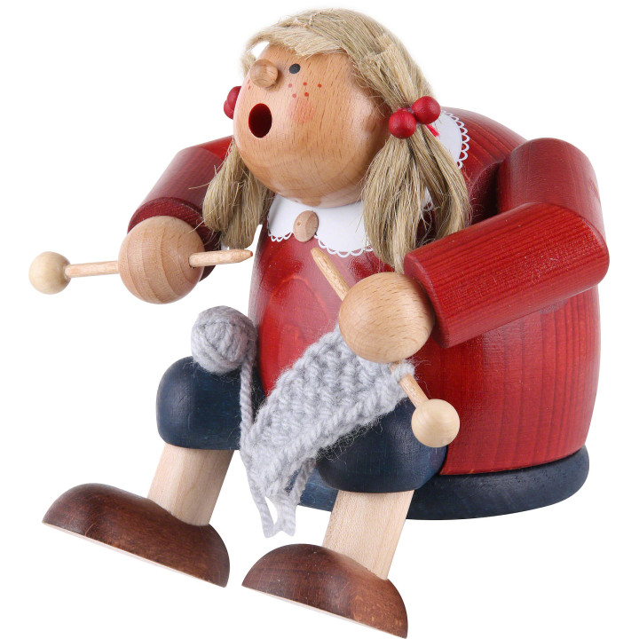 Räuchermännchen Strickliesel - 15 cm