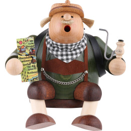 Räuchermännchen Tourist- Kantenhocker - 15 cm