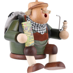 Räuchermännchen Tourist- Kantenhocker - 15 cm