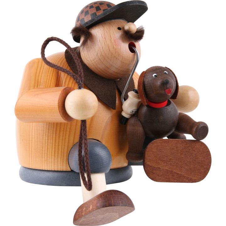 Räuchermännchen Hundefreund - Kantenhocker - 16 cm