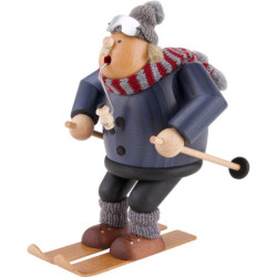Räuchermännchen Abfahrtsläufer - 20 cm