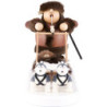 Smoker - Eskimo with Sleigh - 21 cm / 8 inch