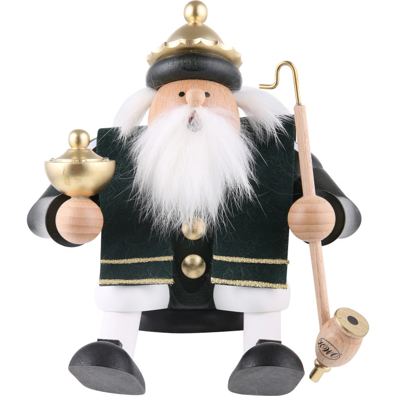 Räuchermännchen König Balthasar - Kantenhocker - 17 cm