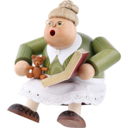 Smoker - Reading Aunt - Shelf Sitter - 16 cm / 6 inch
