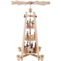 3-stöckige Pyramide Christi Geburt - 44 cm