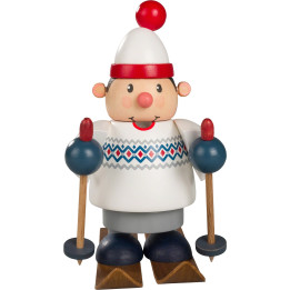 Räuchermännchen Skifahrer - 11 cm