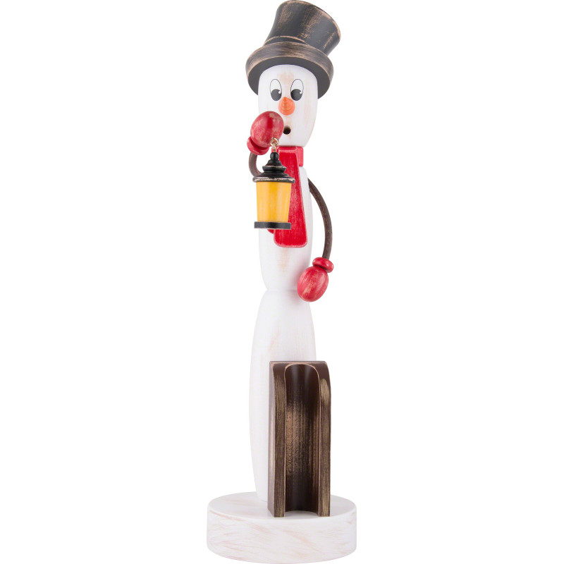 Smoker - "Shabby Chic" - Snowman - 40 cm / 15.7 inch