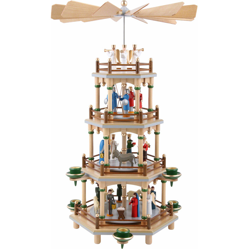 4-stöckige Pyramide Christi Geburt - 45 cm