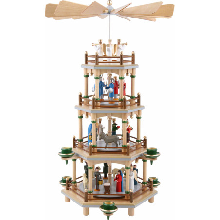 4-stöckige Pyramide Christi Geburt - 45 cm