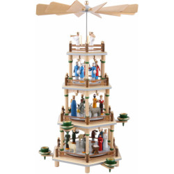 4-Tier Pyramid - Nativity Scene - 45 cm / 18 inch