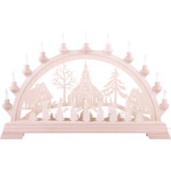 Schwibbogen Seiffener Kirche - 65x40 cm