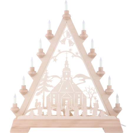 Lichterspitze Seiffener Kirche - 56 cm