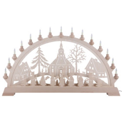 Schwibbogen Seiffener Kirche - 84x49 cm