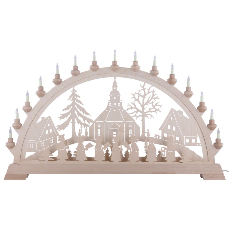 Schwibbogen Seiffener Kirche - 84x49 cm