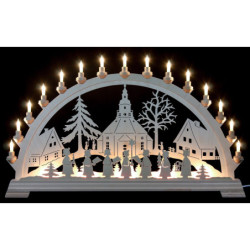 Schwibbogen Seiffener Kirche - 84x49 cm