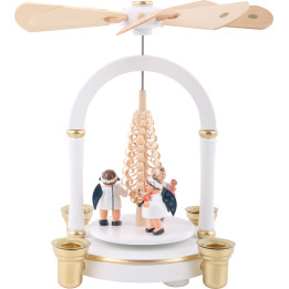 1-Tier Pyramid - Angel Music White - 21 cm / 8 inch