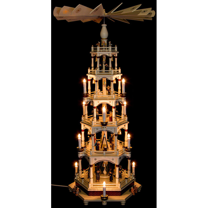 6-Tier Pyramid - Silent Night - 106 cm / 42 inch