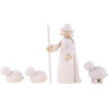Figurines Shepherd with Sheeps - 11cm/4 inch