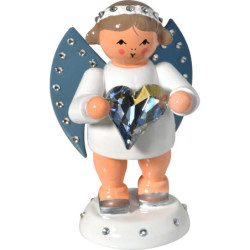 Messenger of Friendship with SWAROVSKI-Heart and Candle Holder - 6 cm / 2.4 inch