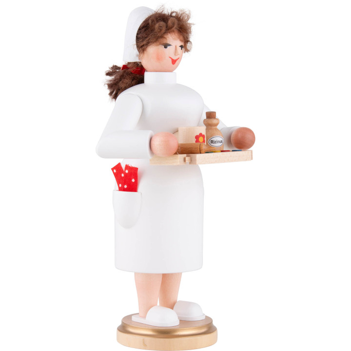 Räuchermännchen Krankenschwester - 21 cm