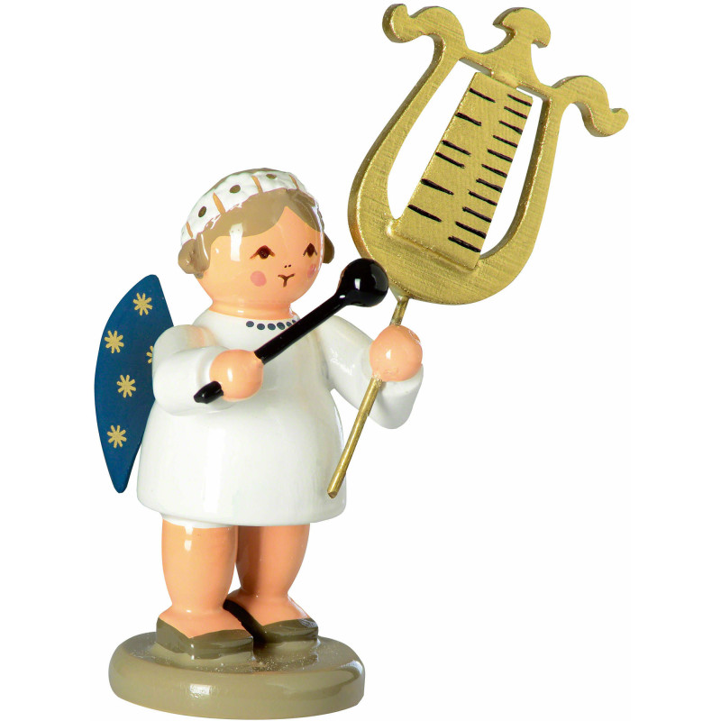 Engel mit Glockenspiellyra - 5 cm