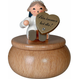 Guardian Angel with Box "Bin Immer Bei Dir" - 6 cm / 2.4 inch