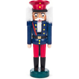 Nutcracker - Railwayman Blue-Red - 14 cm / 5.5 inch