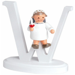 Angel Letter "W" - 7 cm / 2.8 inch