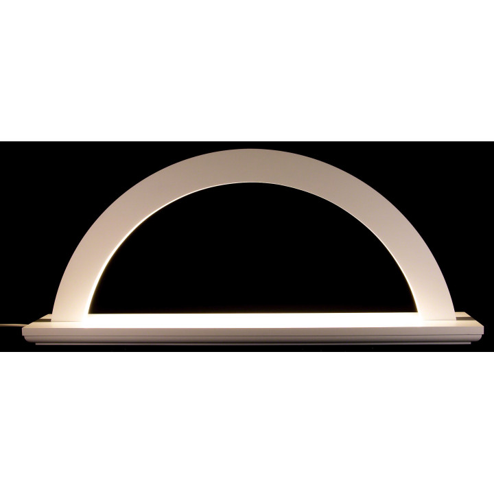 Candle Arch - White (LED powered) - 79x35 cm / 31.1x13.8 inch