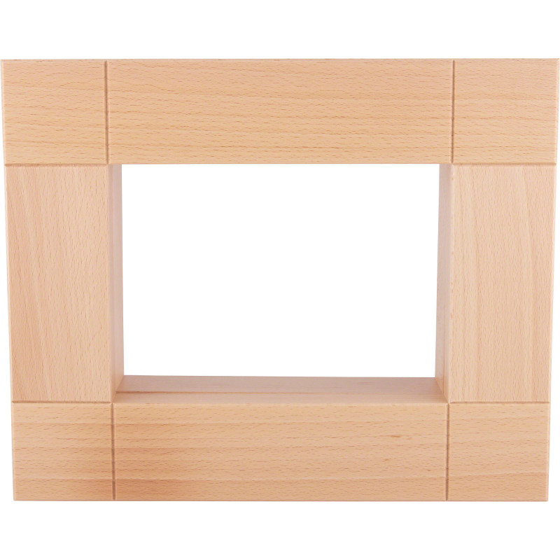 Zierrahmen für Kantenhocker, natur - 33x27 cm