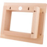 Zierrahmen für Kantenhocker, natur - 33x27 cm