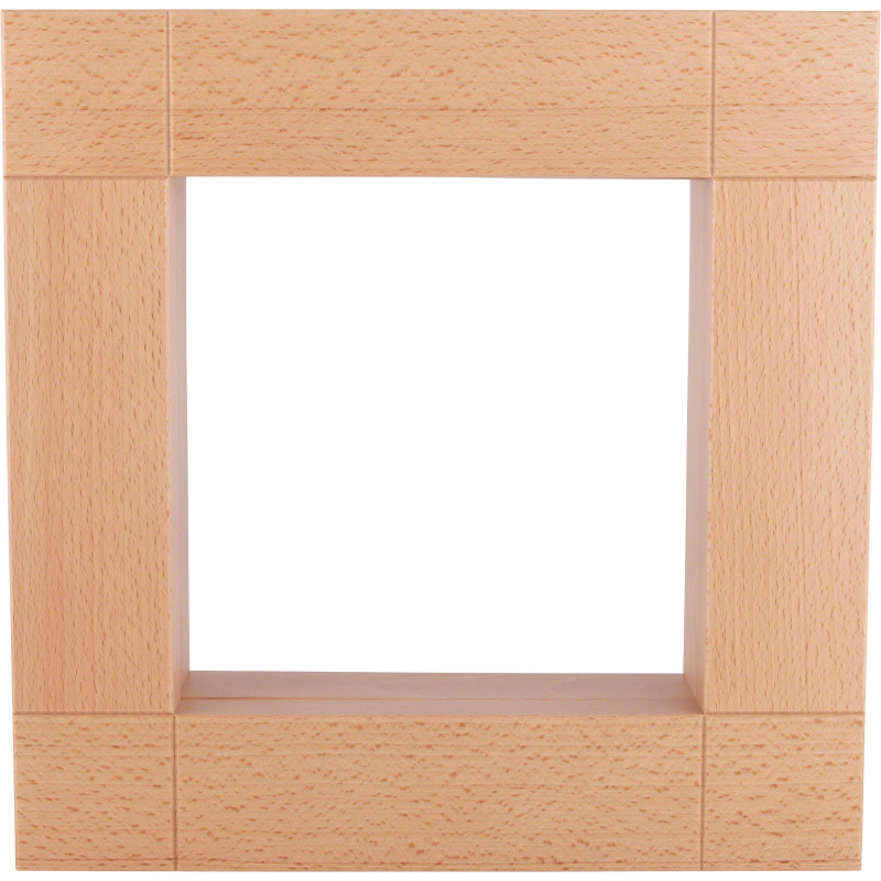 Zierrahmen für Kantenhocker, natur - 33x33 cm