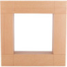 Zierrahmen für Kantenhocker, natur - 33x33 cm