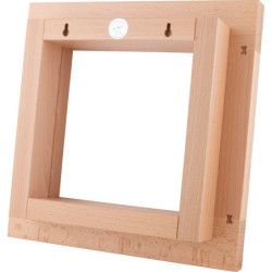 Zierrahmen für Kantenhocker, natur - 33x33 cm