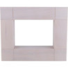 Zierrahmen für Kantenhocker, weiß lasiert - 33x27 cm