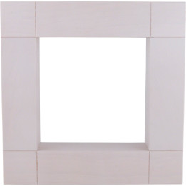 Zierrahmen für Kantenhocker, weiß lasiert - 33x33 cm