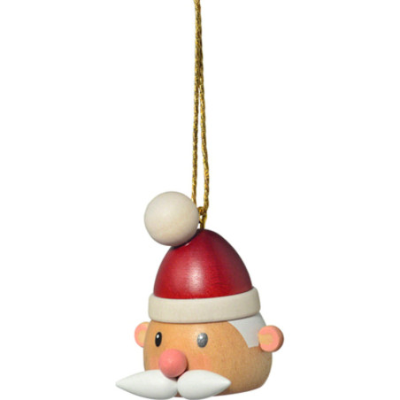 Christbaumschmuck "Weihnachtsmannkopf" - 5 cm