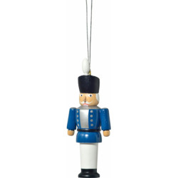 Christbaumschmuck "Nussknacker blau" - 8 cm