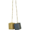 Christbaumschmuck "Pakete gold/blau-gold" - 3 cm