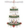 3-Tier Pyramid - Nativity Scene White - 35 cm / 14 inch
