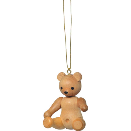 Tree Ornament - "Teddy Sitting" - 6 cm / 2.4 inch