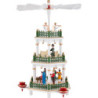 3-stöckige Pyramide Christi Geburt weiß - 35 cm
