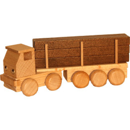 Semitrailer Log - Natural - 5 cm / 2 inch