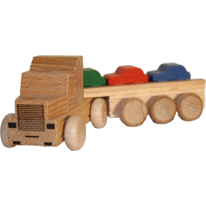 US Truck Car Transporter - Colored - 5 cm / 2 inch