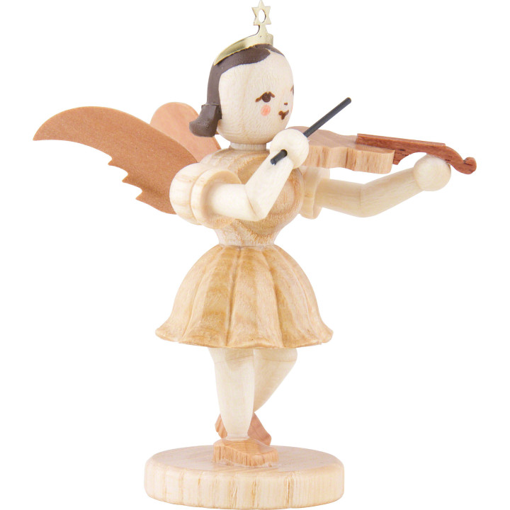 Angel Short Skirt Violin, Natural - 6,6 cm / 2.6 inch